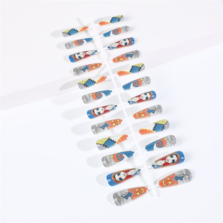 Creative Halloween-themed artificial nails Bowlift