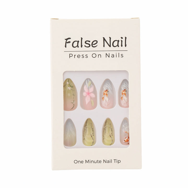 Artificial nails with floral designs Bowlift