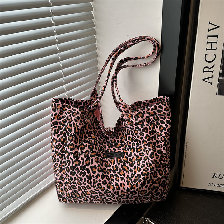 Eco-Friendly Reusable Leopard Print Tote Bag Bowlift