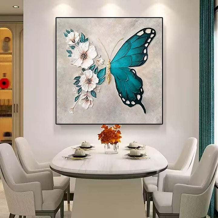 3D Butterfly Floral Wall Art