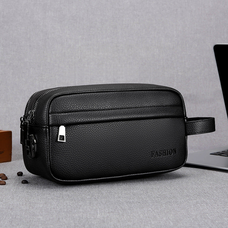 Premium Leather Toiletry Bag Bowlift