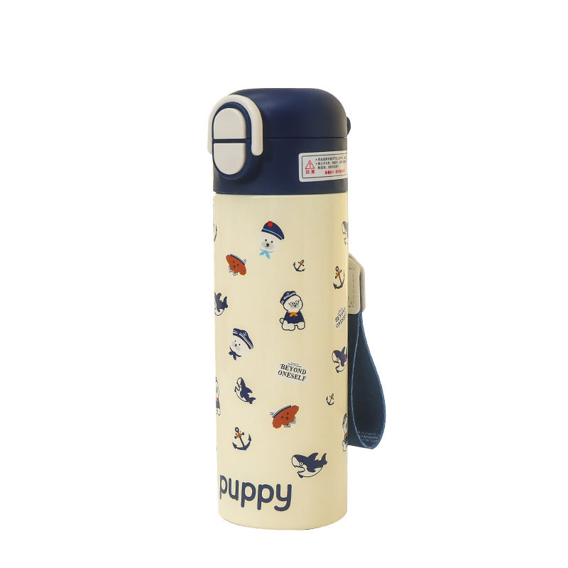 Women Insulated Drinking Bottle with Cute Animal Design Bowlift