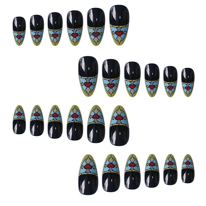 Stained Glass Inspired Press-On Nails Bowlift
