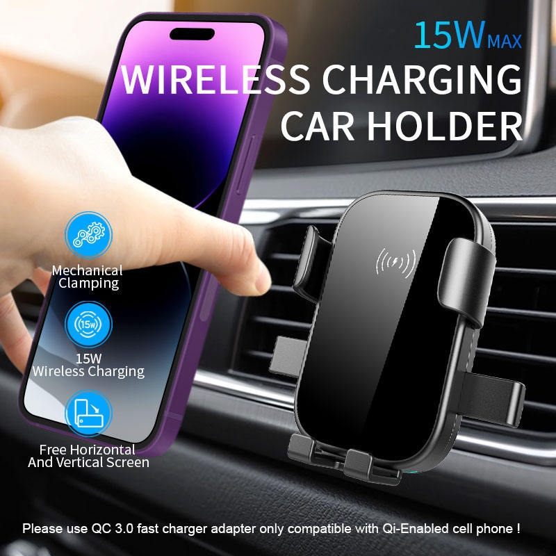 Unisex wireless smartphone car holder Bowlift
