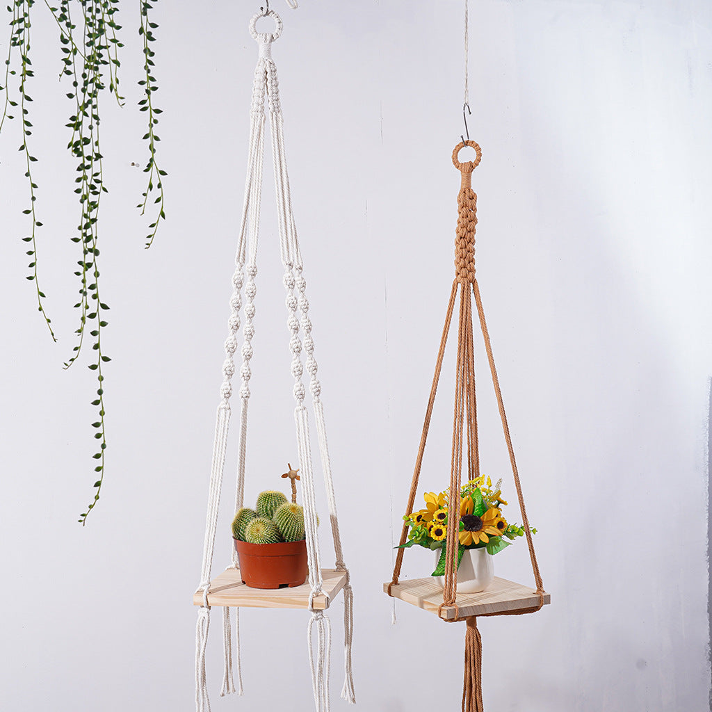 Macrame Plant Hanging Shelf Bowlift