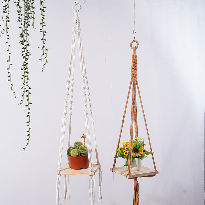 Macrame Plant Hanging Shelf Bowlift
