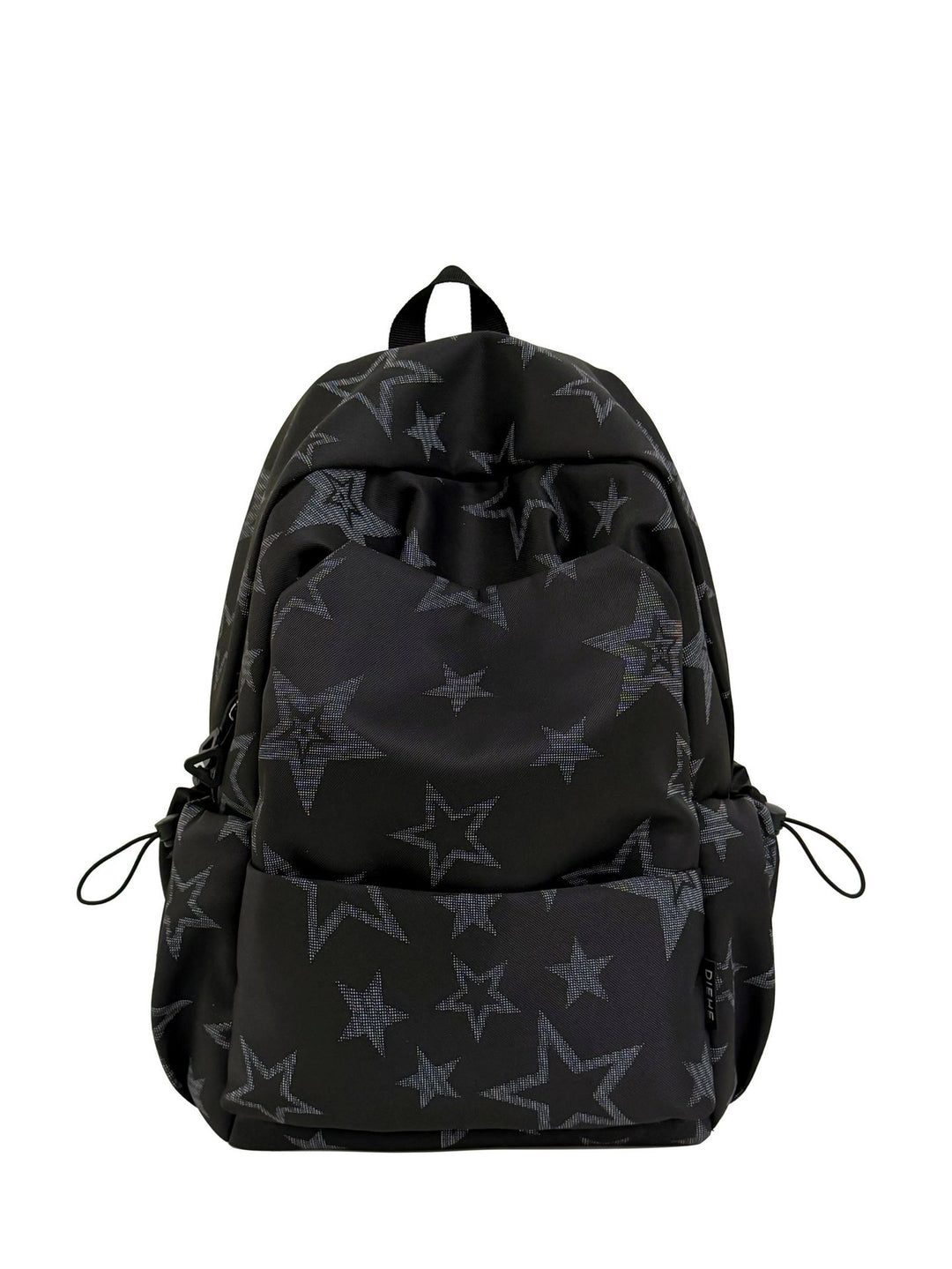 Star-Embroidered Casual School Backpack Bowlift