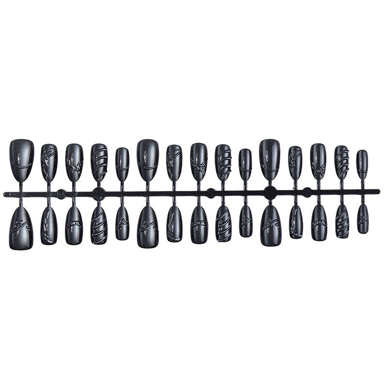 Creative artificial nail set with elegant design and different shapes Bowlift