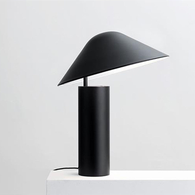 Modern Table Lamp with Sculptural Detail