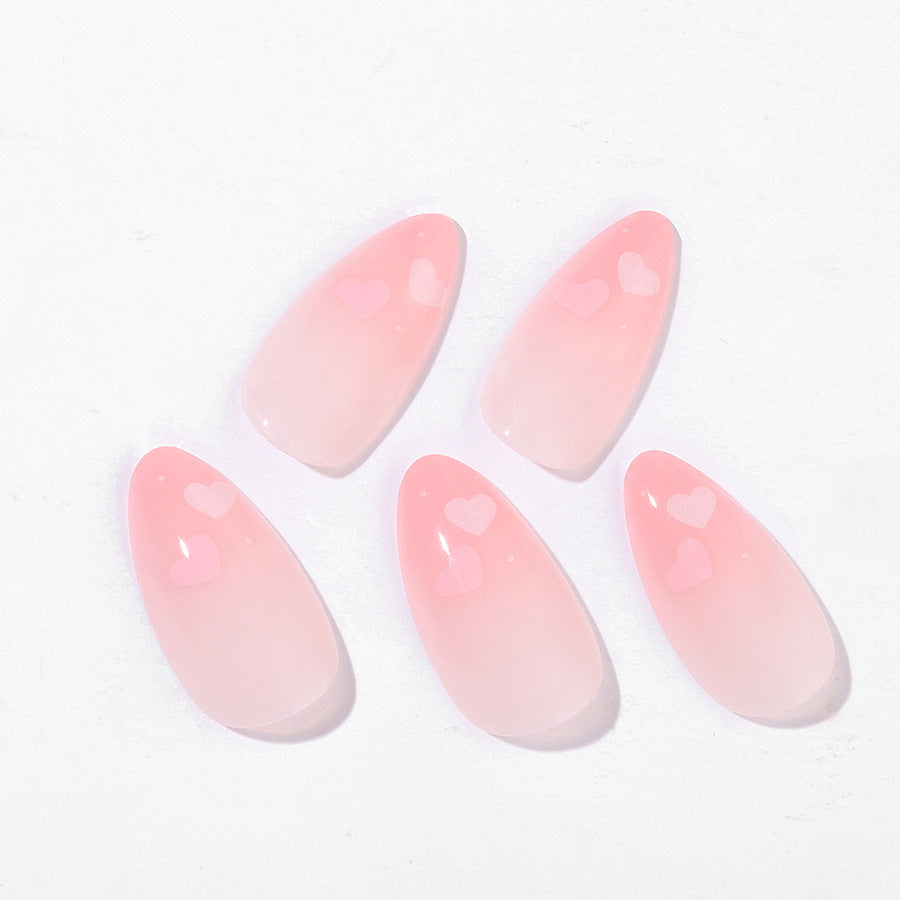 Elegant Almond-Shaped Press-On Nail Set Bowlift