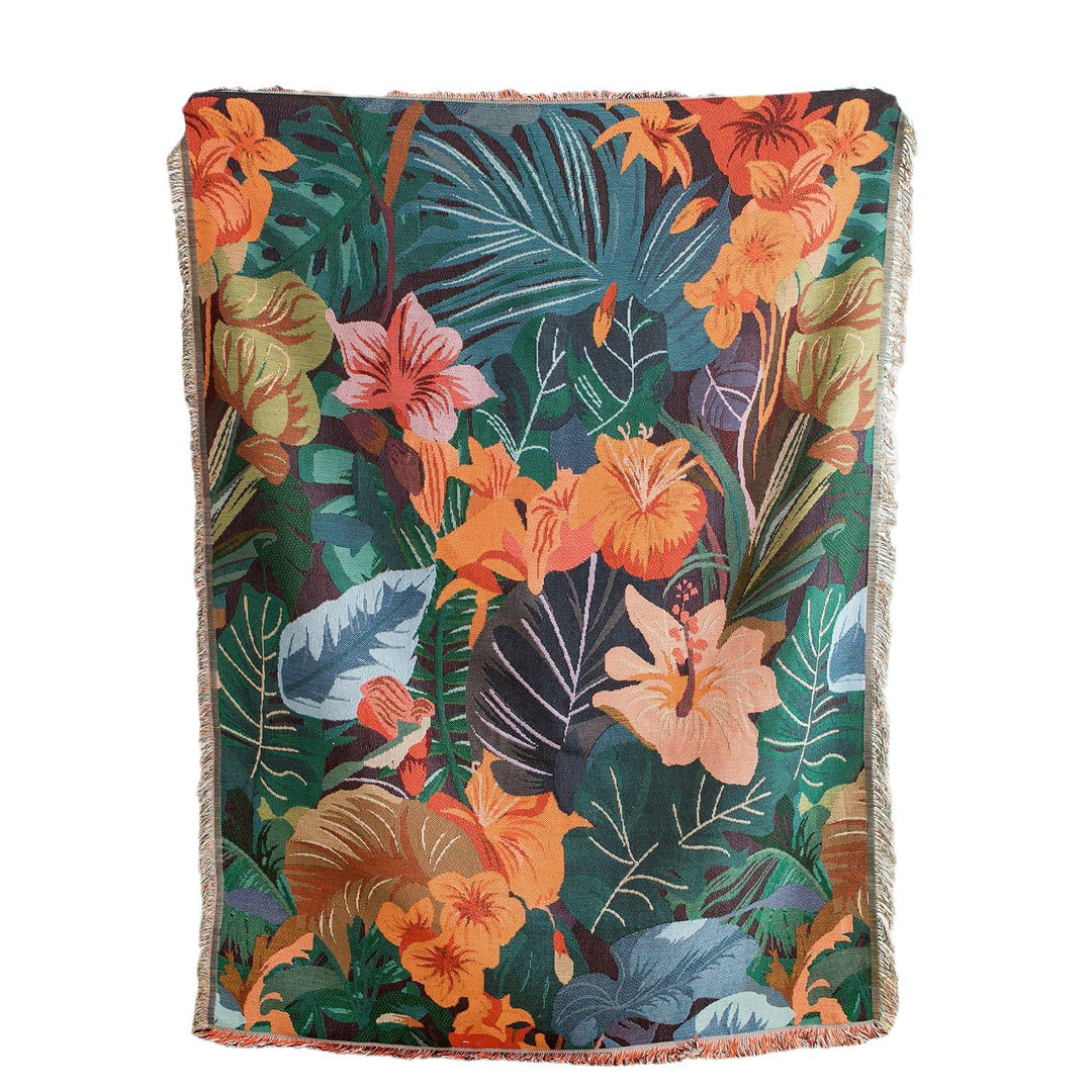 Floral Sofa Throw Blanket