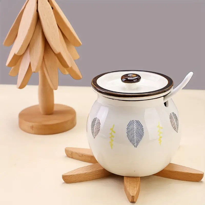 BowLift | Noble tree coasters in wood look