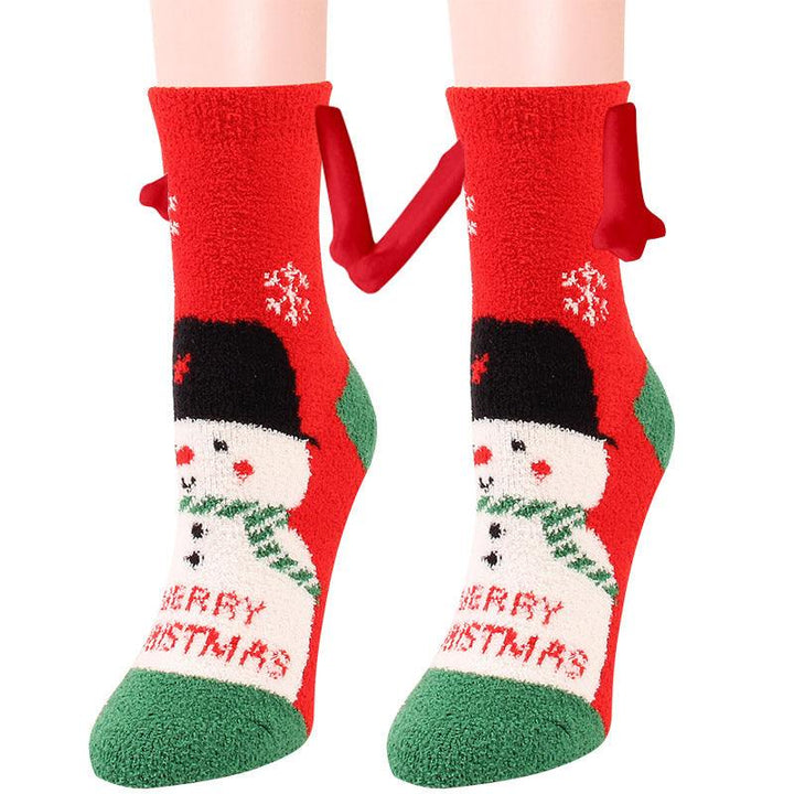 BowLift | Christmas Supplies Coral Fleece Tube Socks Warm Slipper Bed Socks Winter Soft Warm Slipper