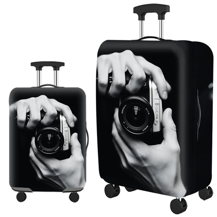 Artistic Cat-Themed Hard Shell Suitcase Bowlift
