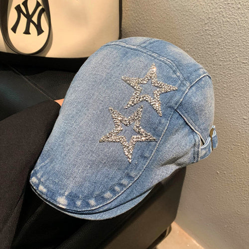 Vintage-Inspired Denim Cap