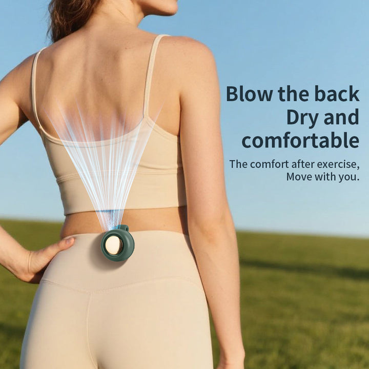 Cooling portable clip-on personal fan with warm LED light and rechargeable battery Bowlift