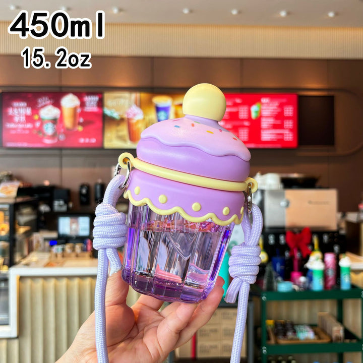 Women creative Cupcake water bottle Bowlift