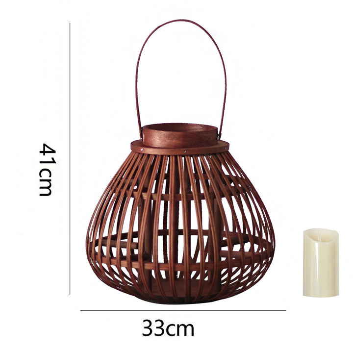 Handmade Rattan Lantern Bowlift