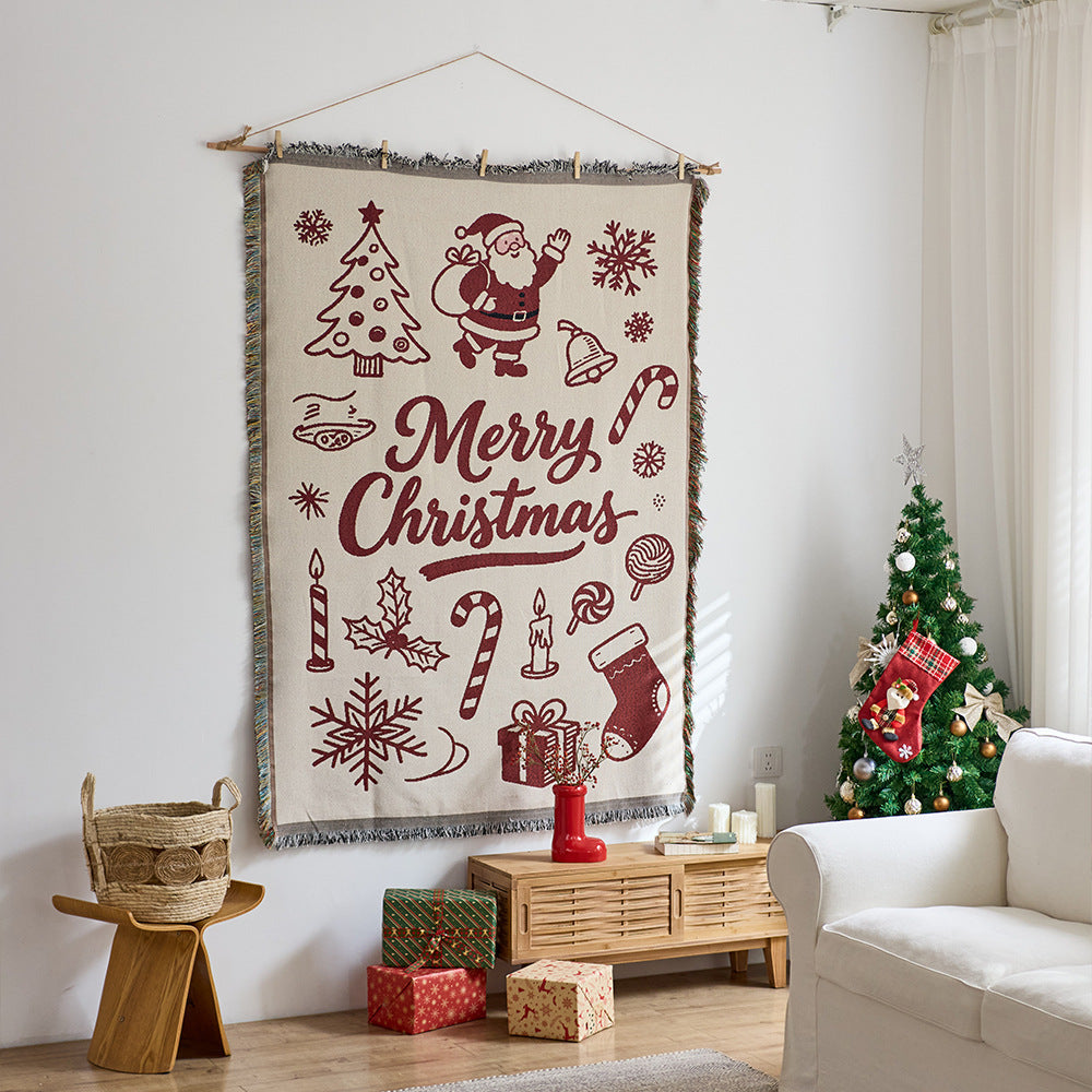Festive Character-Themed Throw Blanket