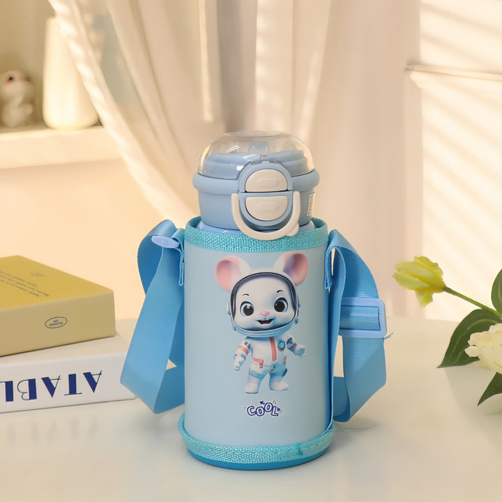 Ladies Insulated Water Bottle with Child-Friendly Design and Adjustable Carrying System Bowlift