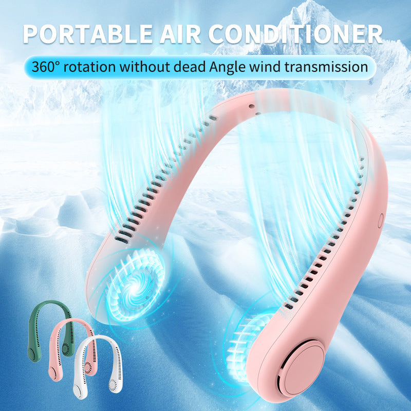 Ladies Portable Neck Fan with Ergonomic Design Bowlift