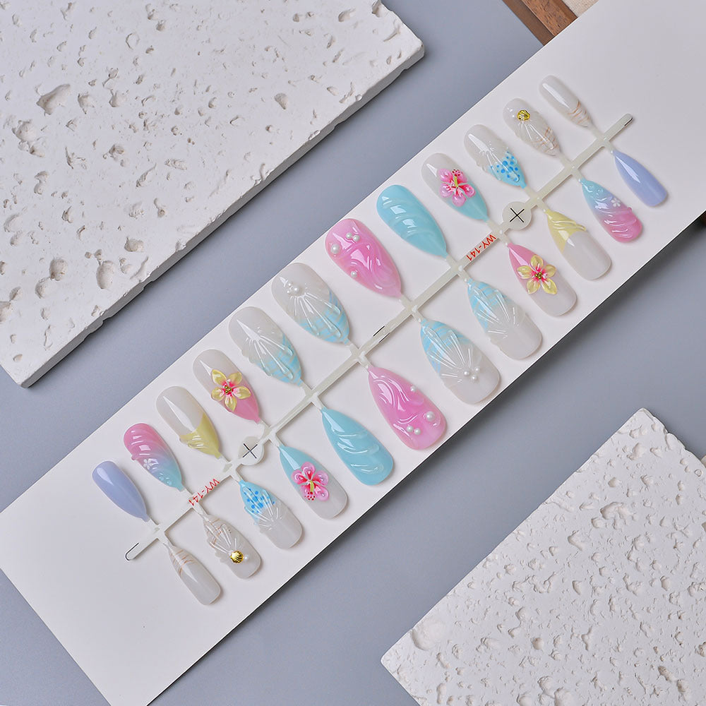 Artistic Press-On Nail Set Bowlift 1787294358