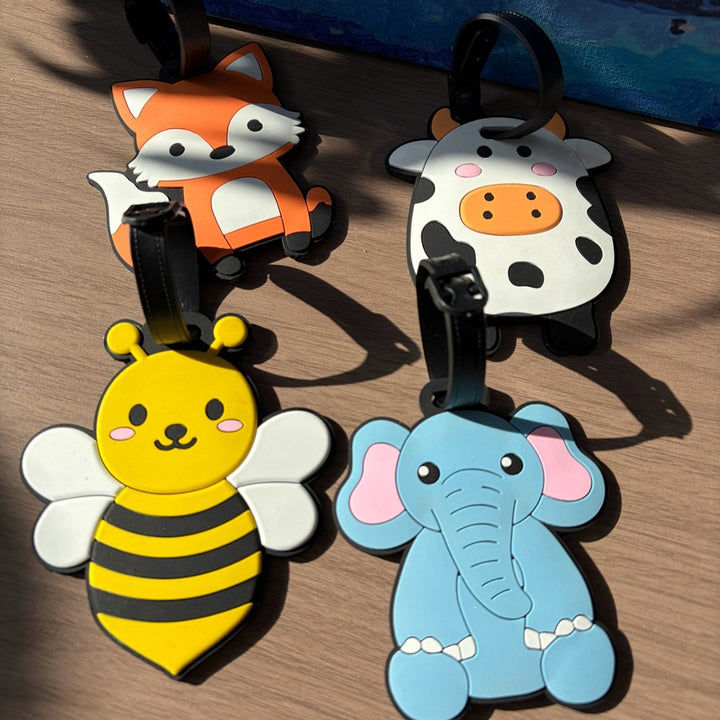 Cow-Themed Travel Luggage Tag Bowlift