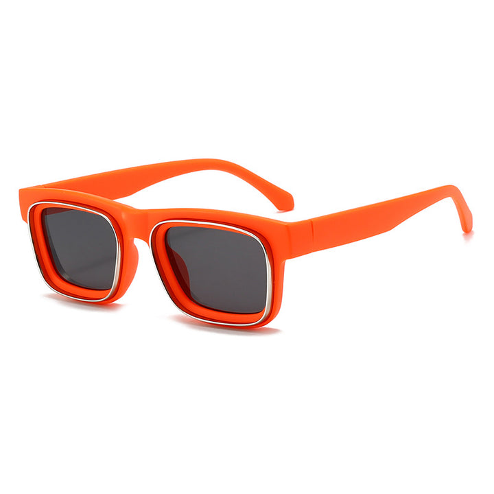 Women's fashionable square sunglasses with contrasting frame Bowlift