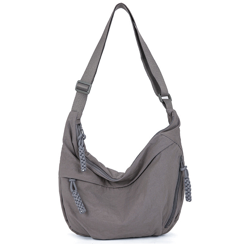Casual shoulder bag with multifunctional zip pockets Bowlift