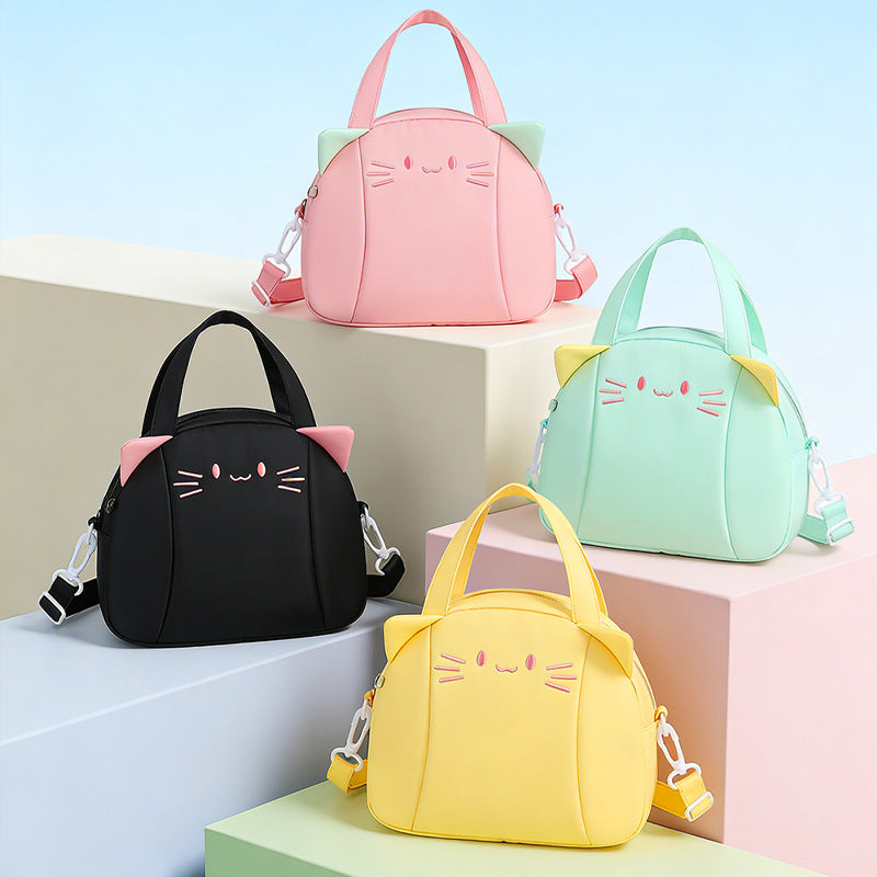 Cute Cat Ear Handheld Tote Bag Bowlift