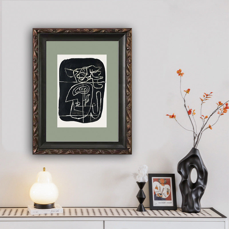 Artistically framed wall decoration