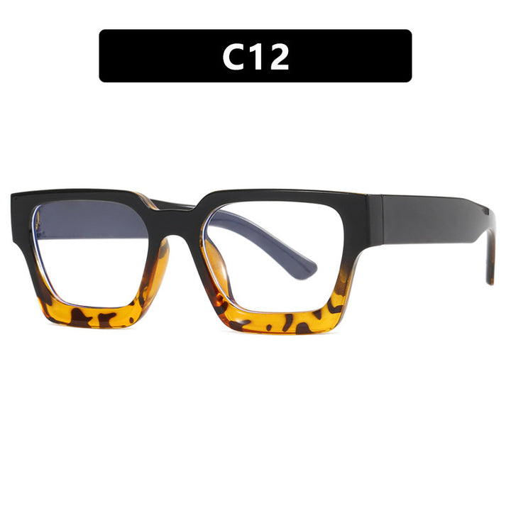 Women's fashionable square reading glasses with transparent frame construction Bowlift
