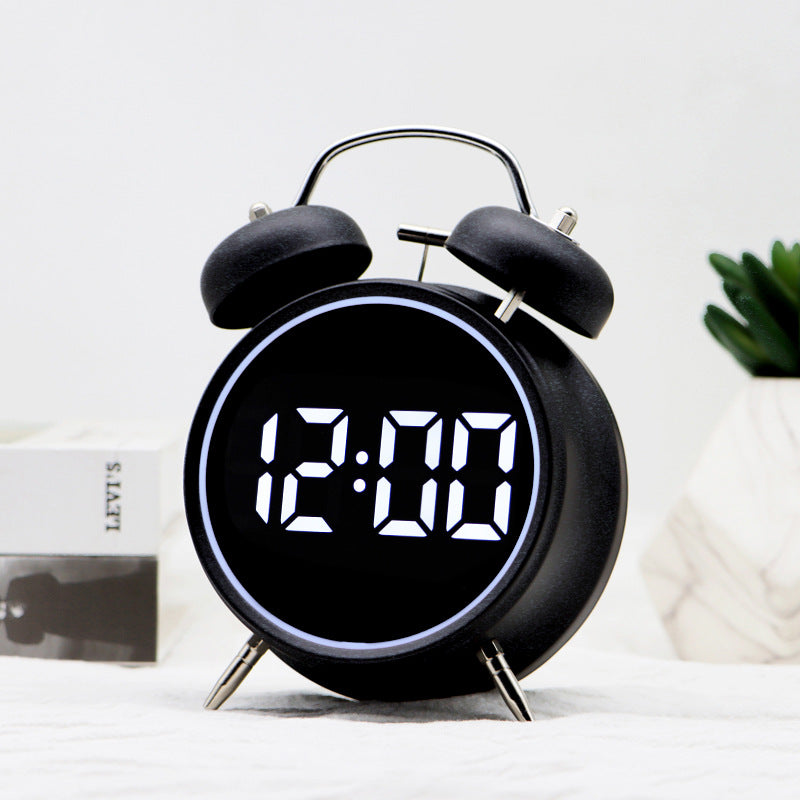 Digital Alarm Clock in Retro Style Bowlift