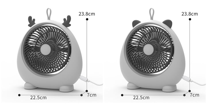 Women's Portable Mini Fan in Kawaii Animal Design Bowlift
