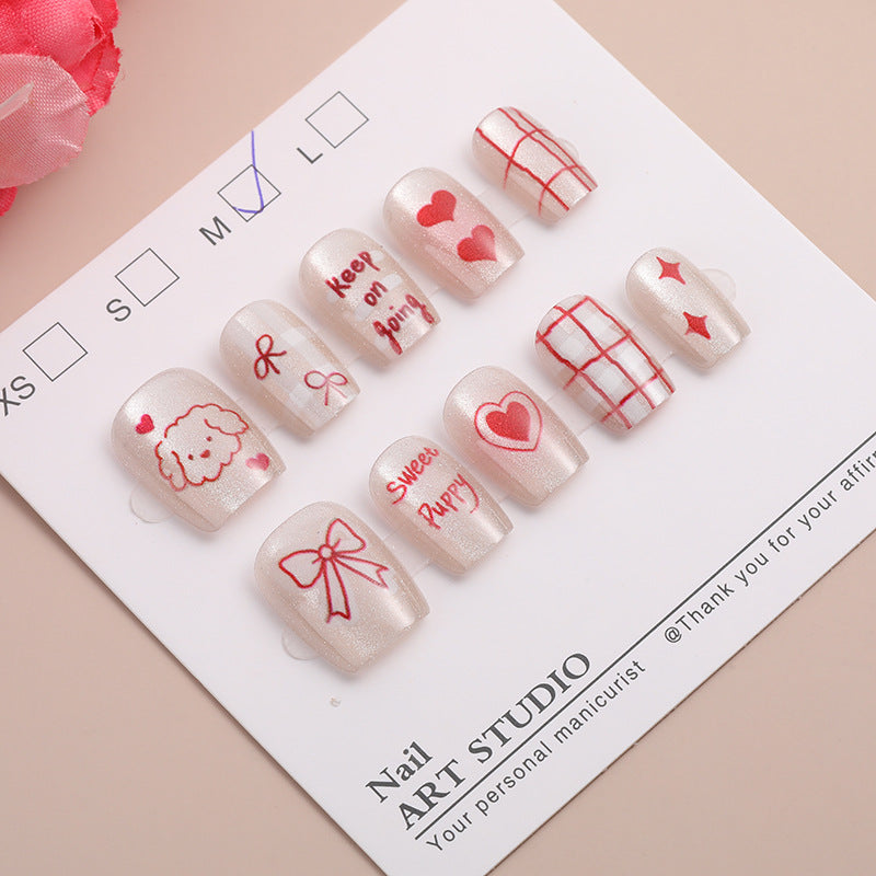 Trendy Press-On Nail Set Bowlift
