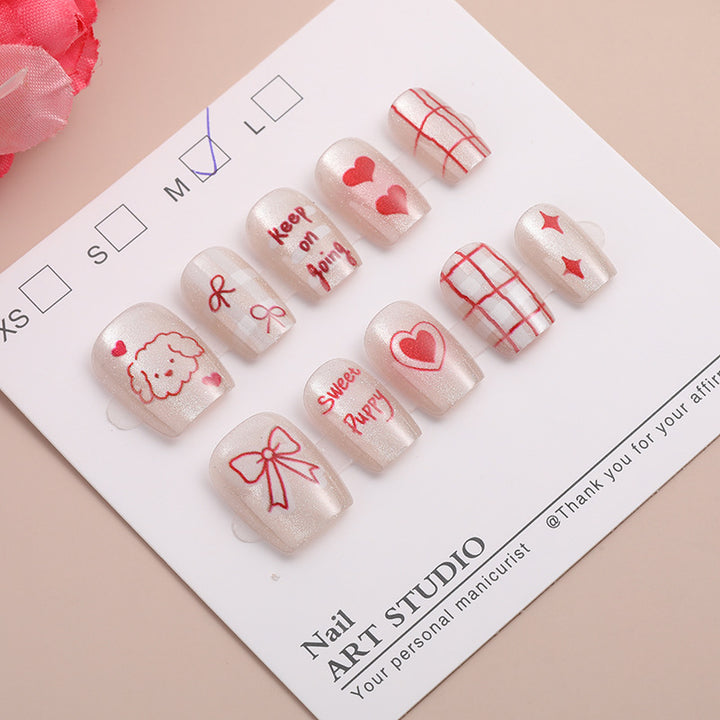 Trendy Press-On Nail Set Bowlift