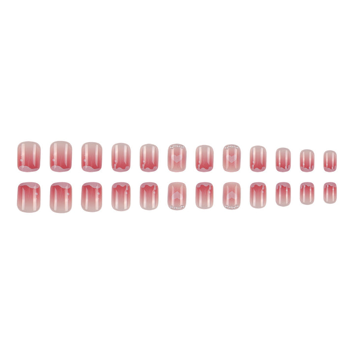 Artistic Heart-Design Press-On Nails Bowlift