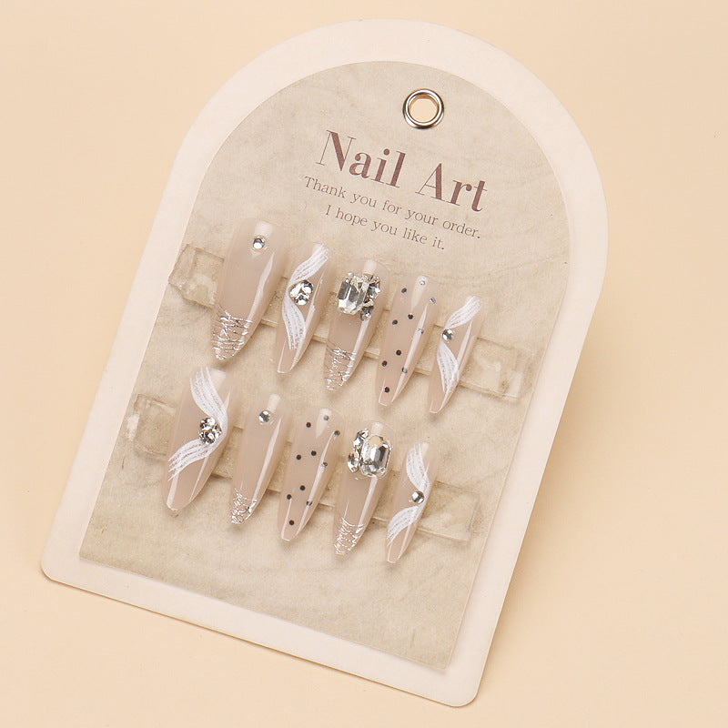 Glamorous Rhinestone Nail Art Bowlift