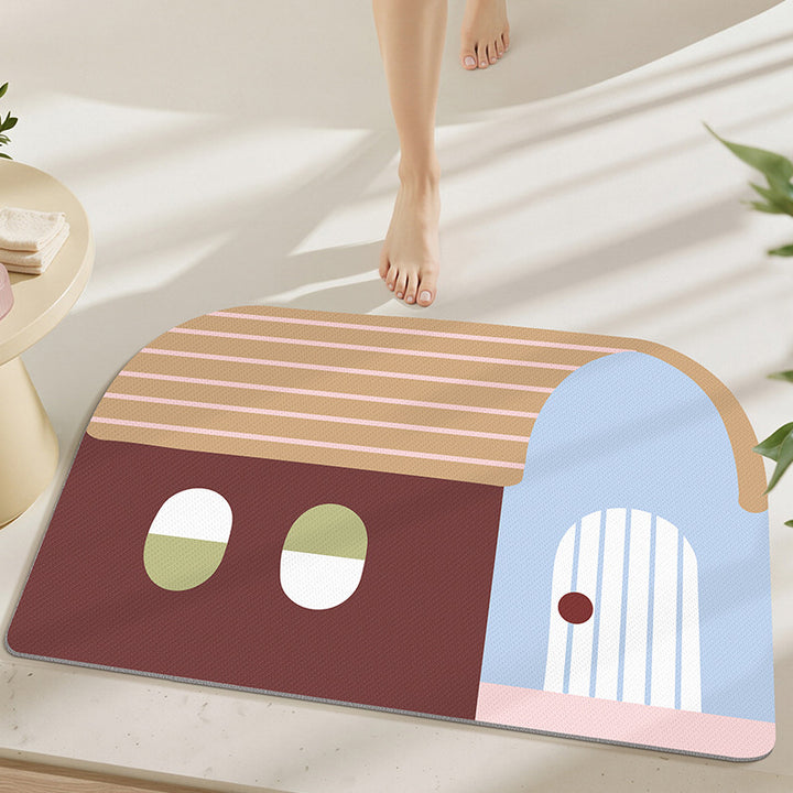 Playful Abstract Home Mat Bowlift