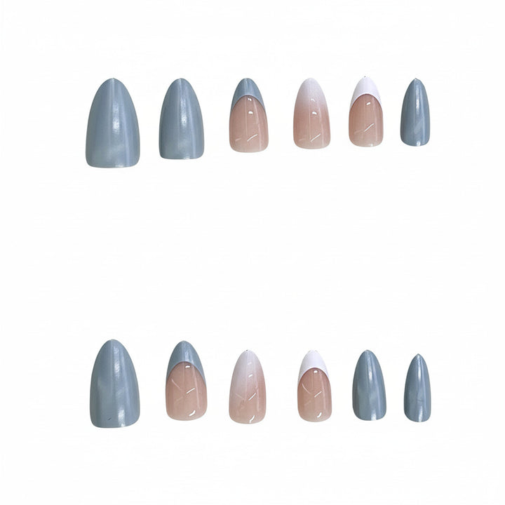 Elegant Ombre Almond-Shaped Press-On Nails Bowlift
