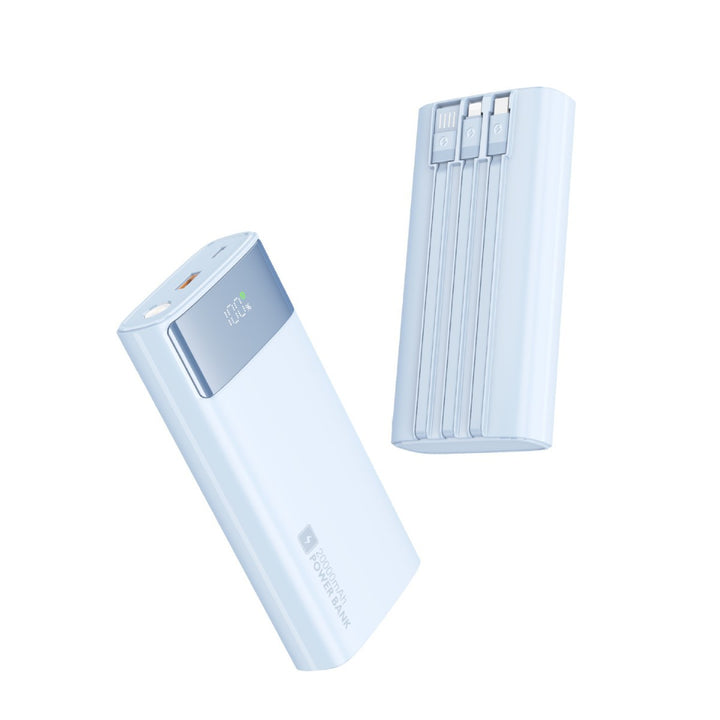 Portable power bank with slim design and digital display Bowlift
