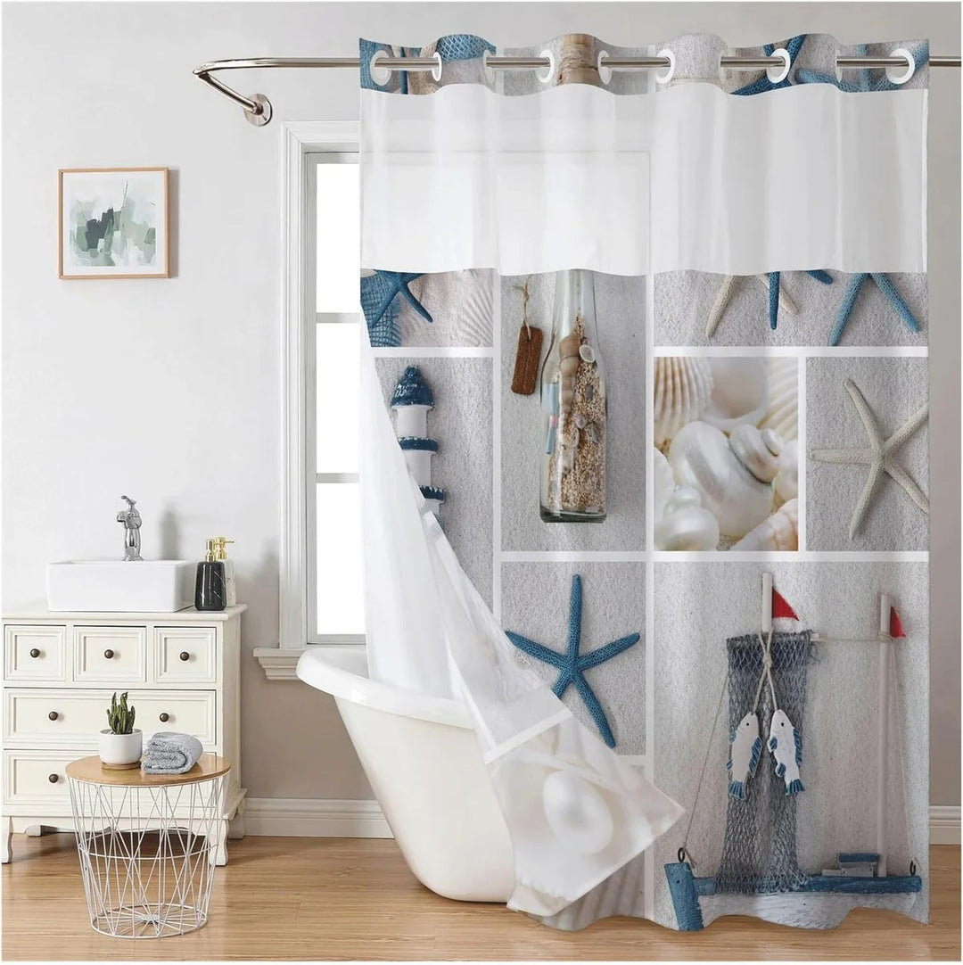 Artistic Floral Shower Curtain Bowlift