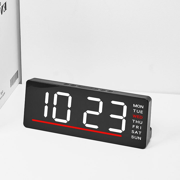 Digital clock with large LED display and multiple alarm functions Bowlift