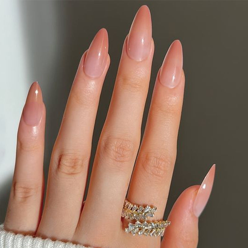 Glossy Stiletto Press-On Nails Bowlift