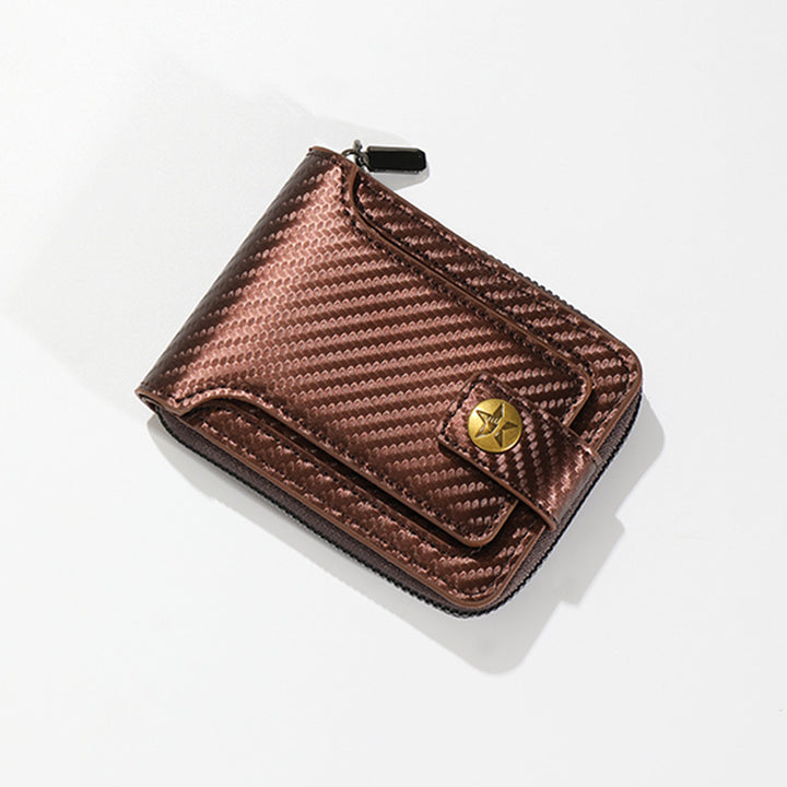 Compact Carbon Fiber Zip Wallet Bowlift