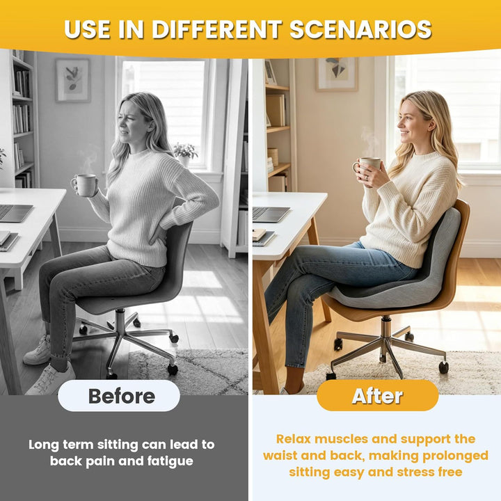 Ergonomic seat cushion Bowlift