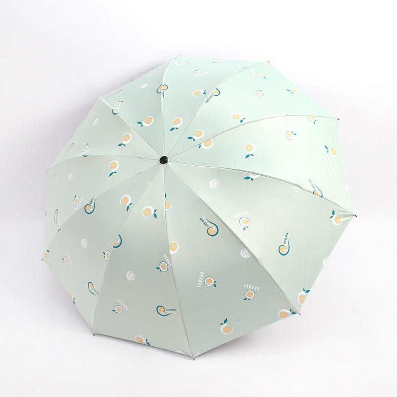 Ladies folding umbrella with cheerful motifs Bowlift