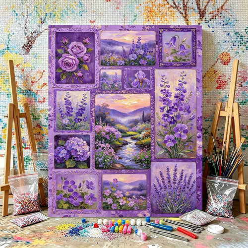 DIY Flower-Themed Paint by Numbers Kit Bowlift