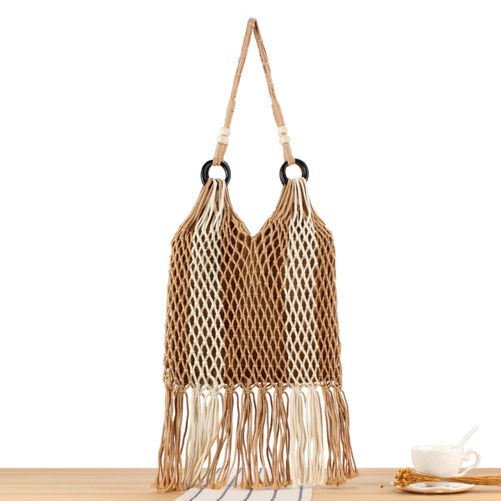 Net shopper with fringe accents Bowlift