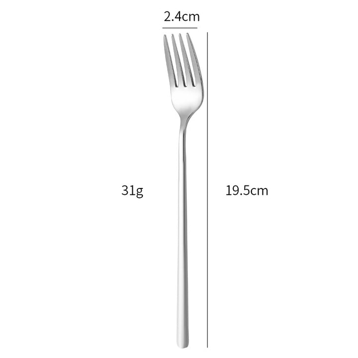 Elegant stainless steel dining fork with ergonomic handle Bowlift